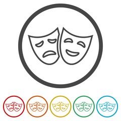 Theater icon, 6 Colors Included