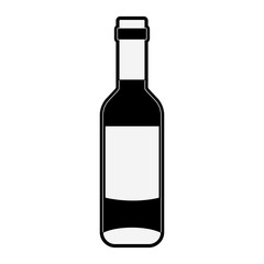 Wine bottle isolated icon vector illustration graphic design