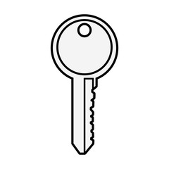 Key door isolated icon vector illustration graphic design