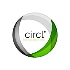 Clean professional colorful circle business icon