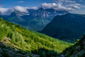 Beautiful Summer Day in Glacier National Park, Montana