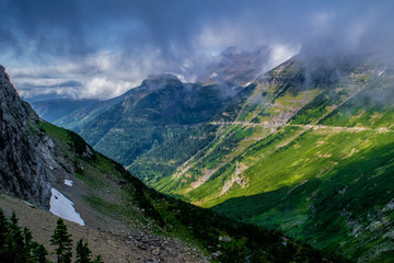 Beautiful Summer Day in Glacier National Park, Montana