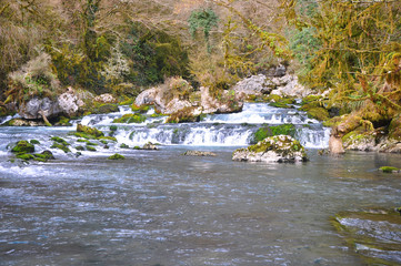 The rapids on the river Mchishta. Abkhazia