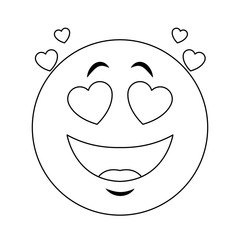 Emoji crush cartoon vector illustration graphic design
