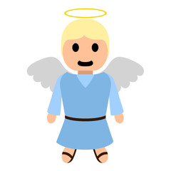 Obraz na płótnie Canvas isolated angel cartoon character