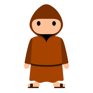 Isolated franciscan monk