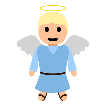 isolated angel cartoon character