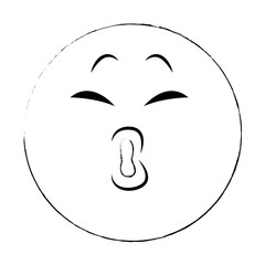 Emoji sad cartoon vector illustration graphic design