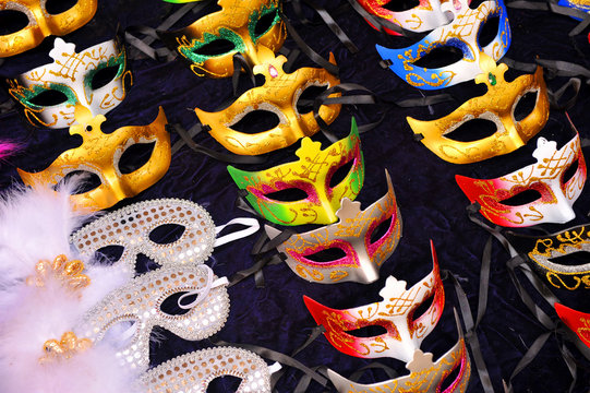 Venetian masks for the carnival