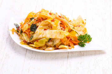 Traditional fermented cabbage