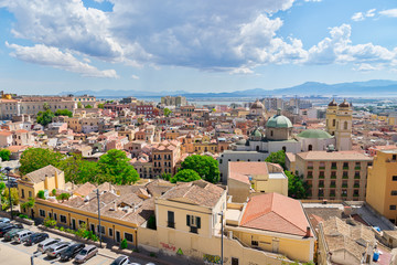 Naklejka premium View of Cagliari, Sardinia, Italy.