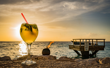  Beach sunset Curacao Views