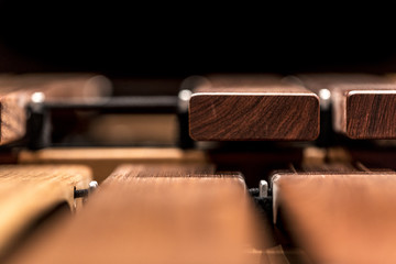 A part of a marimba
