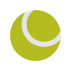 Tennis ball isolated icon vector illustration graphic design