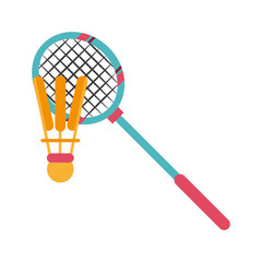 Badminton sport symbol icon vector illustration graphic design