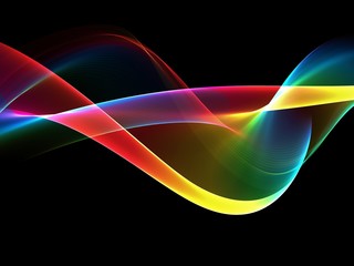      Elegant abstract colorful wave 
