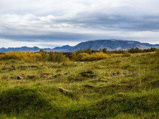 View across the Mid-Atlantic Rift in Southwest Iceland