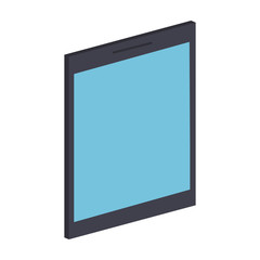 Tablet technology device icon vector illustration graphic design