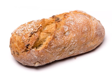 bread roll, bread on a white background, isolated