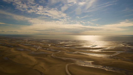 Fototapeta na wymiar Sandy beach from above