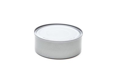 A Silver Tin Containing Food - Tuna, Salmon, or Animal Food