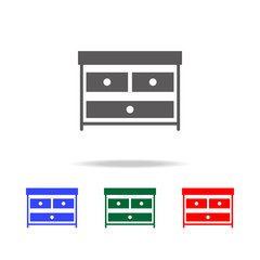 chest of drawers icon. Elements in multi colored icons for mobile concept and web apps. Icons for website design and development, app development