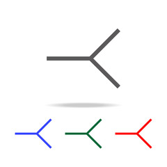 Electronic circuit symbol icon. Elements in multi colored icons for mobile concept and web apps. Icons for website design and development, app development