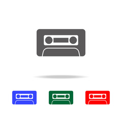Audio cassette tape icon. Elements in multi colored icons for mobile concept and web apps. Icons for website design and development, app development