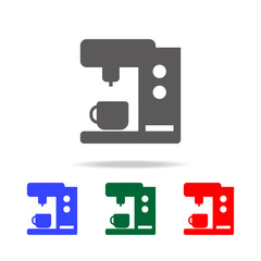 Coffee maker machine icon. Elements in multi colored icons for mobile concept and web apps. Icons for website design and development, app development