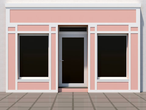 Small pink shopfront
