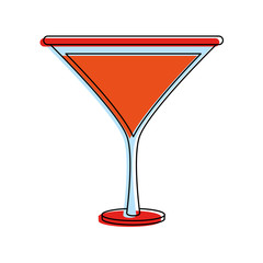 martini cocktail drink icon image vector illustration design 