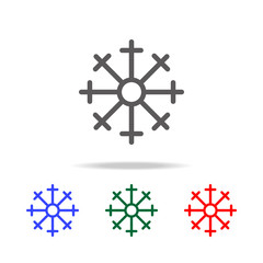 Obraz premium snowflake Icon. Elements in multi colored icons for mobile concept and web apps. Icons for website design and development, app development