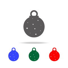 Toy ball for holiday fir-tree Icon. Elements in multi colored icons for mobile concept and web apps. Icons for website design and development, app development