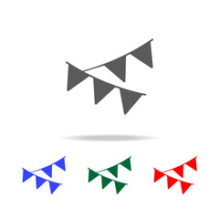 garlands icon. Elements in multi colored icons for mobile concept and web apps. Icons for website design and development, app development