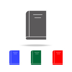 Vector book Icon. Elements in multi colored icons for mobile concept and web apps. Icons for website design and development, app development