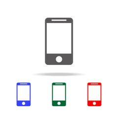 smartphone icon. Elements in multi colored icons for mobile concept and web apps. Icons for website design and development, app development