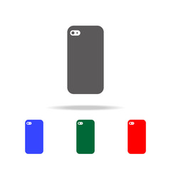 Phone camera icon. Back side of smartphone icon. Elements in multi colored icons for mobile concept and web apps. Icons for website design and development, app development