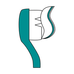 Toothpastel dental hygiene icon vector illustration graphic design
