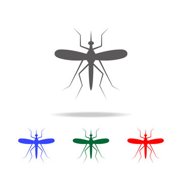 Mosquito icon. Elements in multi colored icons for mobile concept and web apps. Icons for website design and development, app development