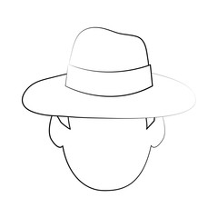 Guy face cartoon icon vector illustration graphic design