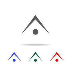 angle point Marcato sign icon. Elements in multi colored icons for mobile concept and web apps. Icons for website design and development, app development