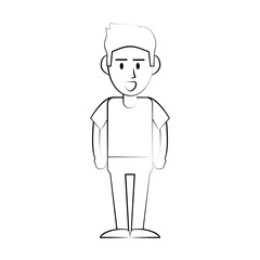 Guy face cartoon icon vector illustration graphic design