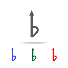 music note icon. Elements in multi colored icons for mobile concept and web apps. Icons for website design and development, app development