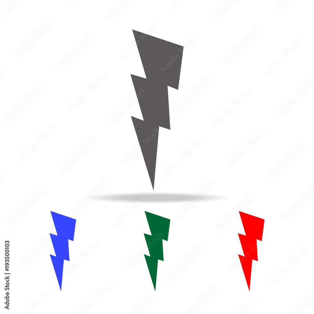Poster lightning sign icon. elements in multi colored icons for mobile concept and web apps. icons for webs