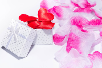 Gift and hearts