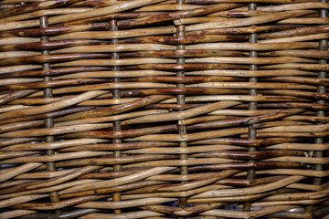 Background woven of willow twigs