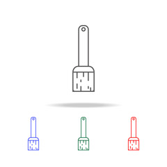 Paint brush line icon. Elements in multi colored icons for mobile concept and web apps. Icons for website design and development, app development