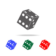 Vector dices icon. Elements in multi colored icons for mobile concept and web apps. Icons for website design and development, app development