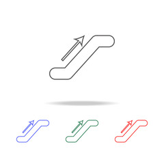 Fototapeta premium escalator upstairs icon. Elements in multi colored icons for mobile concept and web apps. Icons for website design and development, app development