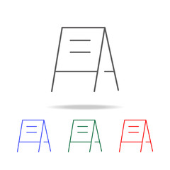 outdoor advertising line icon. Elements in multi colored icons for mobile concept and web apps. Icons for website design and development, app development